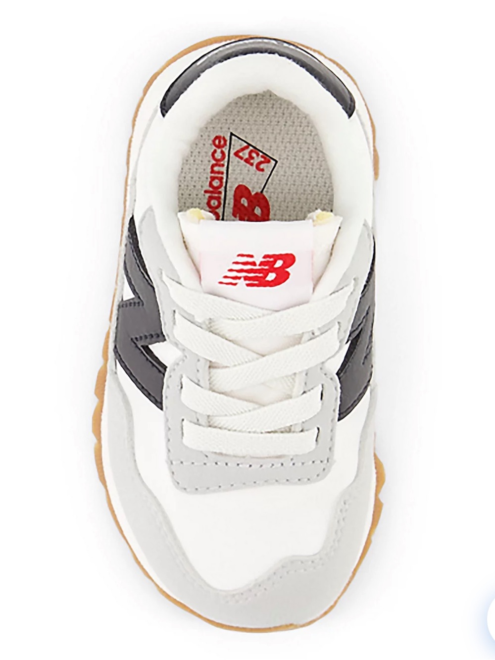 New Balance 237 Bungee Tiddlers White & Black Sneakers 5c - Picture 2 of 10